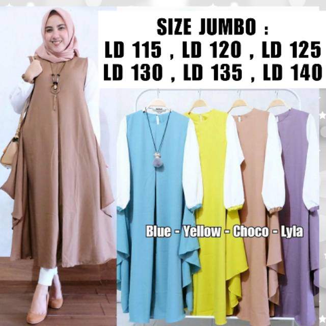 BAJU ATASAN SIZE S/M/L/XL/XXL & JUMBO LD 115 / LD 120 / LD 125 / LD 130 / LD 135 / LD 140 BUSANA MUS