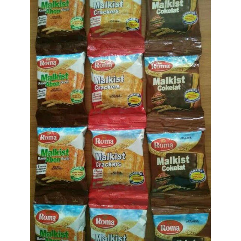 

Roma malkis biskuit coklat gurih abon krakers gurih renceng 1000