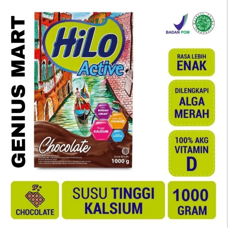 hilo active chocolate 1000gr / hilo active vanilla 1000gr