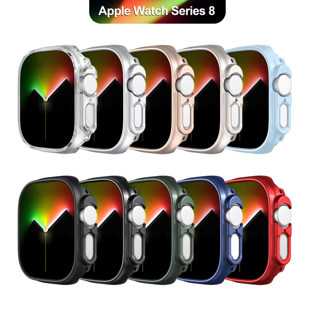 Hard Case Bumper Pelindung Bahan PC Matte Ukuran 49mm Untuk Apple Watch Seri 8 Ultra