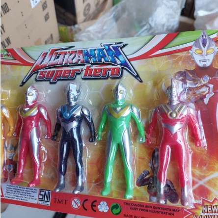 mainan super hero ultraman isi 5pcs - ultraman super hero T