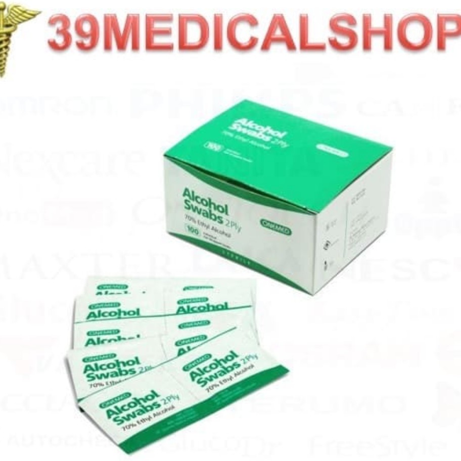 TISSUE ALKOHOL / ALKOHOL SWAB ONE MED (ONESWABS)