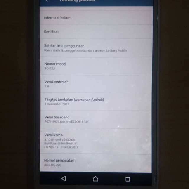 Sony xperia x compact minus