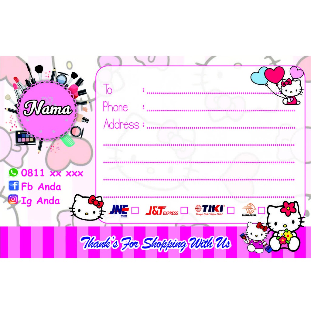 

STIKER LABEL PENGIRIMAN OLSHOP UNIK MURAH CUSTOM
