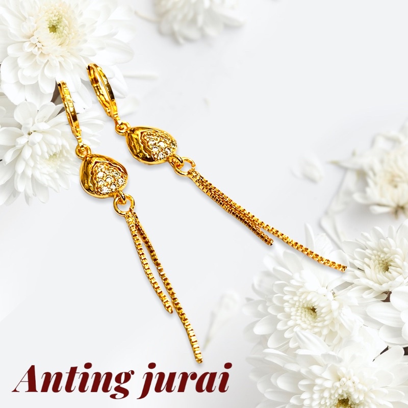 Anting wanita //anting permata rubby //perhiasan