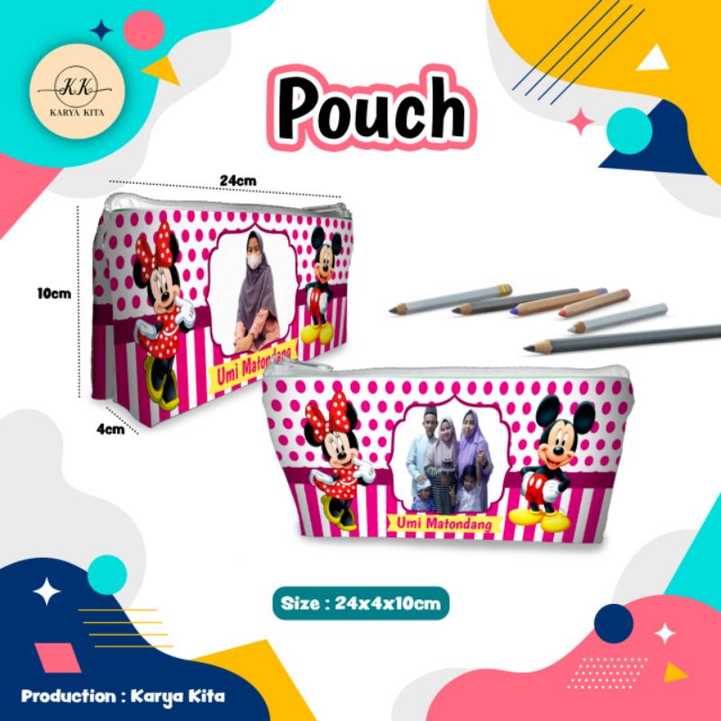 

pouch/ tempat pensil custom ( bisa request foto dan nama )