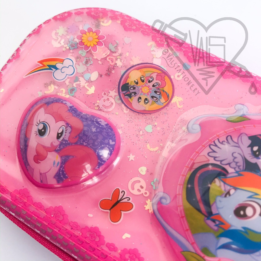 

Tempat Pensil / Pencil Case Sleting Karakter 3D GLITTER TIMBUL