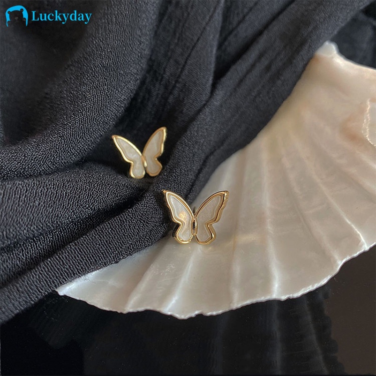 YEEZII Fashion Elegant Butterfly Stud Earrings Gold Earring Sweet Girls Drop Earings for Women Accessories Jewelry Gift