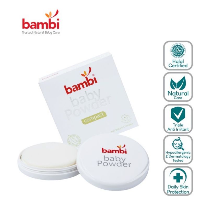 bambi baby powder compact 40gr