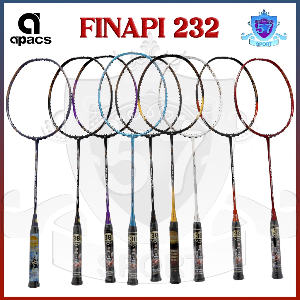 Raket Badminton Apacs Finapi 232 Original Bonus Senar dan Tas