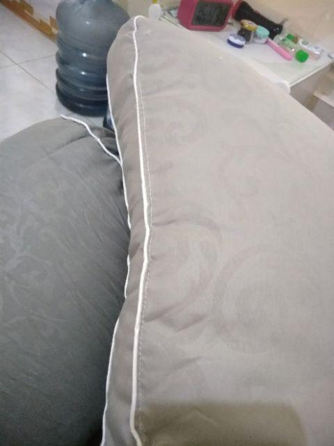 Bantal Guling Domi Original Microfiber Boilster Grey