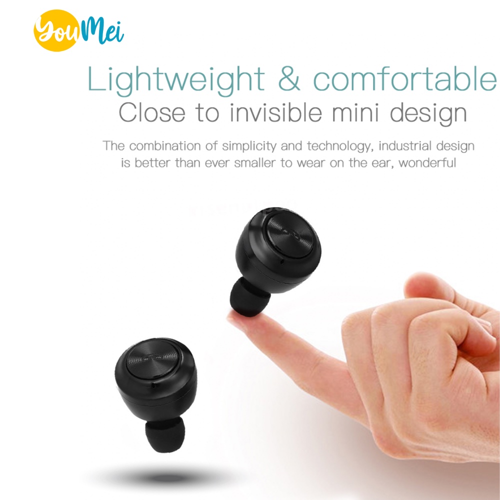 BLUETOOTH EARPHONE TWS EBS1 stereo Headset  bluetooth  canggih termurah taha lama airphone-TWS EBS1