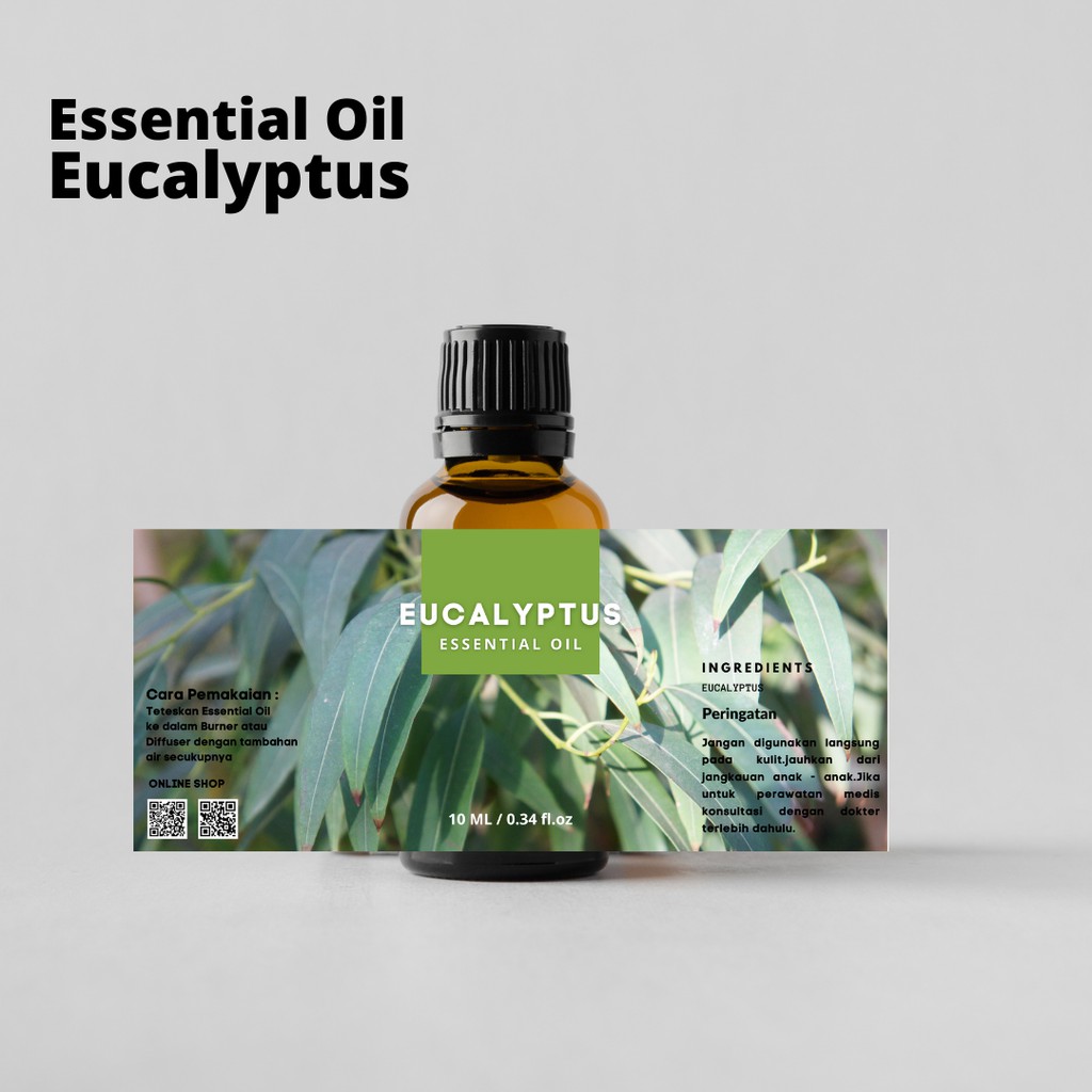 Pengharum ruangan minyak esensial oil burner Eucalyptus / aromaterapi Minyak Atsiri Eukaliptus