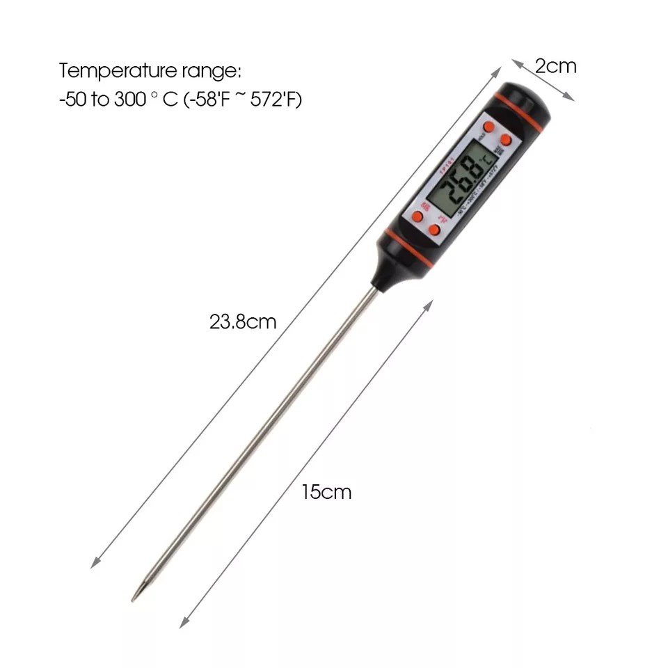 Digital Food Mini Pengukur SuhuTermometer Kopi Makanan minuman tester