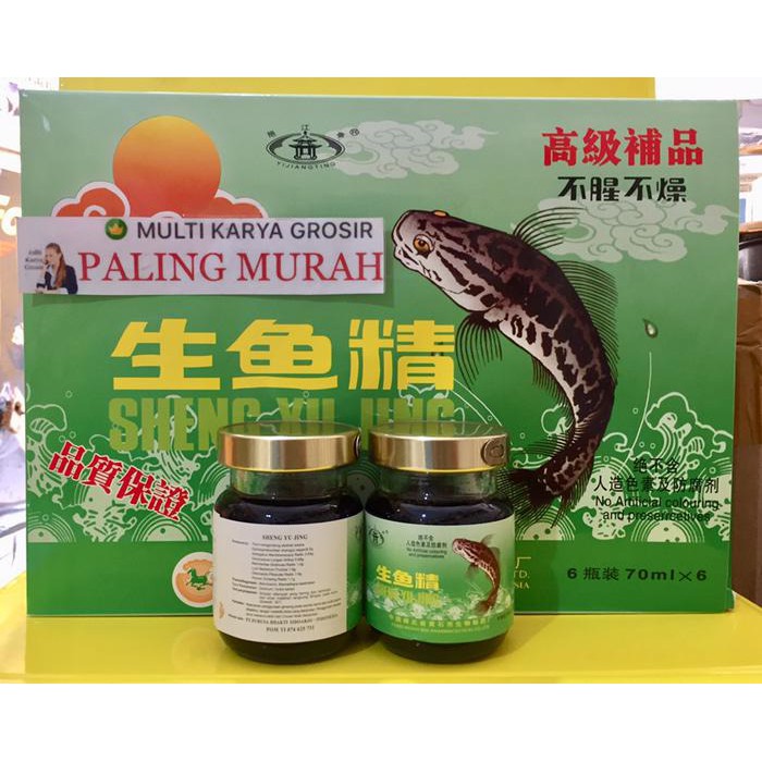 

BERKASIAT SARIPATI IKAN GABUS SARI PATI IKAN GABUS SHENG YU JING HARUAN ISI 6BTL !!!