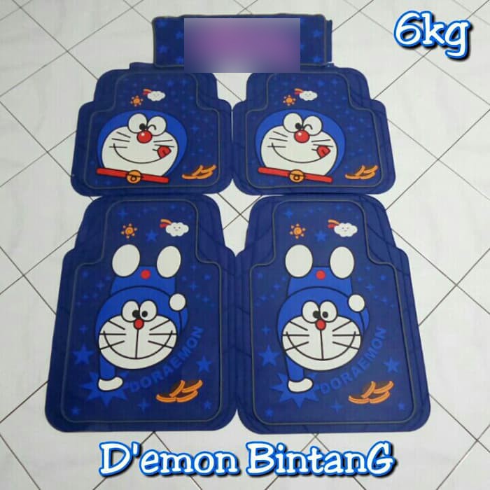 Karpet Mobil Import Murah Doraemon Biru