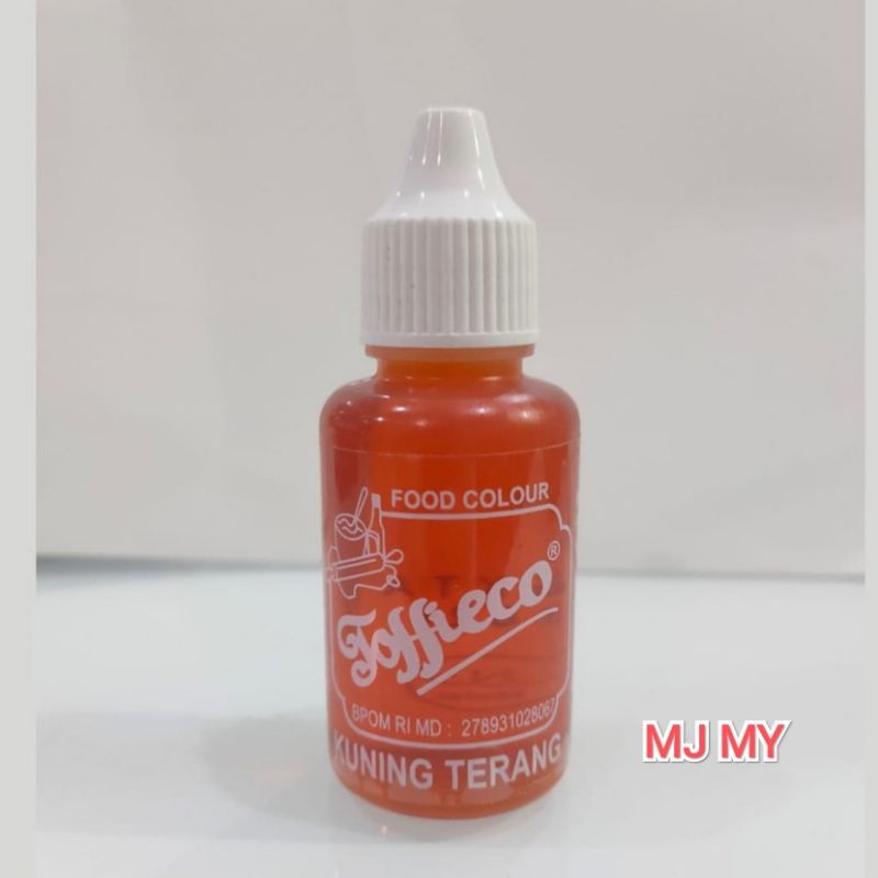 Toffieco PEWARNA KUNING TERANG tofieco tofiko 30 ml cc gr gram makanan kue warna tofieko