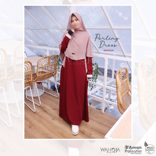 TERBARU Perling dress | Gamis original wanoja | gamis busui friendly termurah
