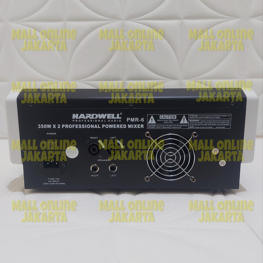 Power mixer hardwell pmr 6 channel original pmr6 karaoke 700 watt