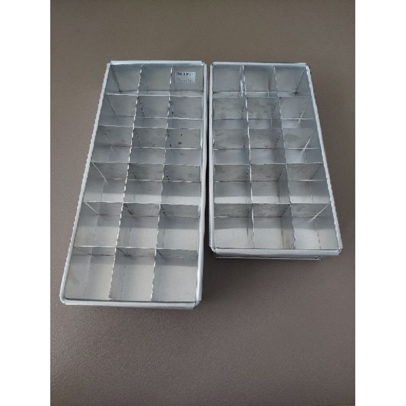 CETAKAN LOYANG BROWNIES SEKAT 10X20 10X24,5 15 18 LUBANG ALUMUNIUM