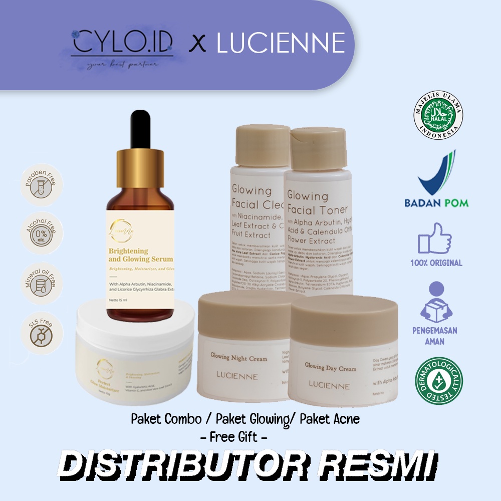 [FREE GIFT] Lucienne Set Paket Hemat Glowing Set LUCIENNE