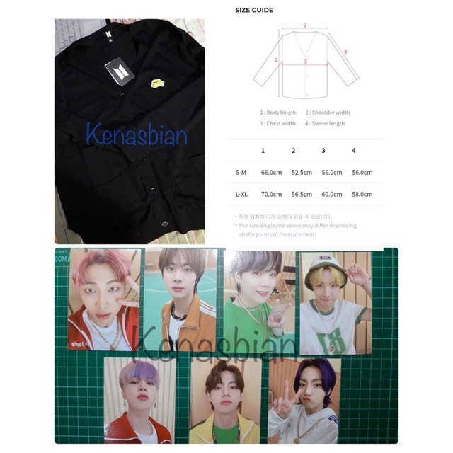[READY STOCK] Official Cardigan Butter BTS Sharing/Fullset