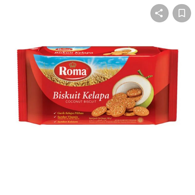 

roma biskuit kelapa 300 gr