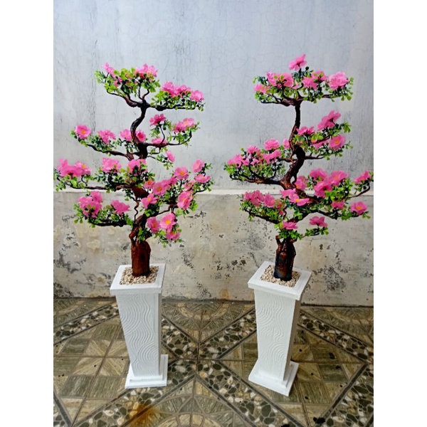 Tanaman hias sudut ruangan besar || Bunga Semanggi batang plastik 120 cm