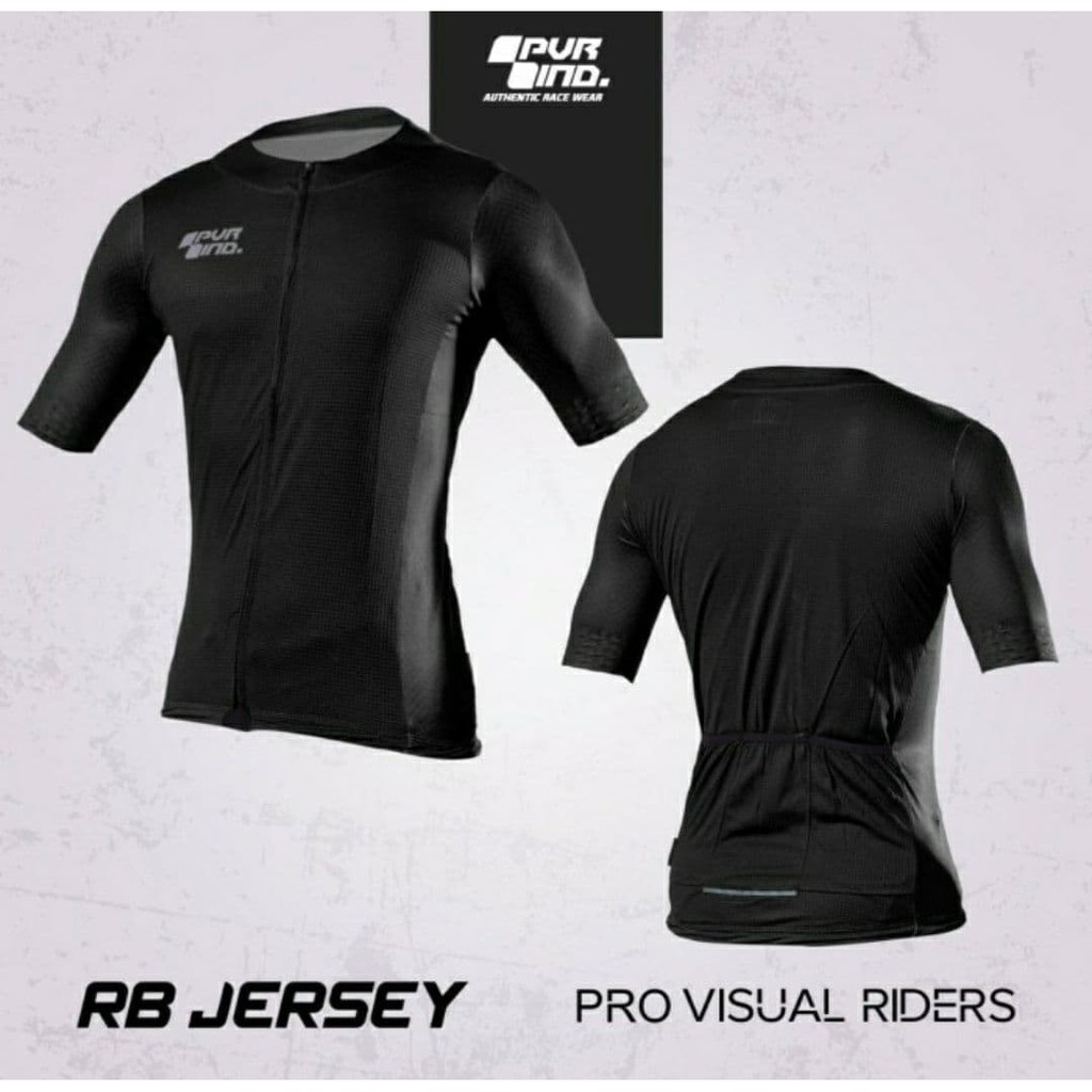 Jersey XC ROAD BIKE PVR Kerung Hitam ~ Jersey Roadbike