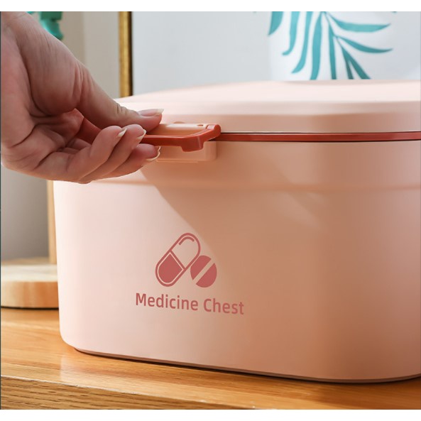 Kotak Obat Tempat Penyimpanan P3K First Aid Medicine Box Organizer - KO003