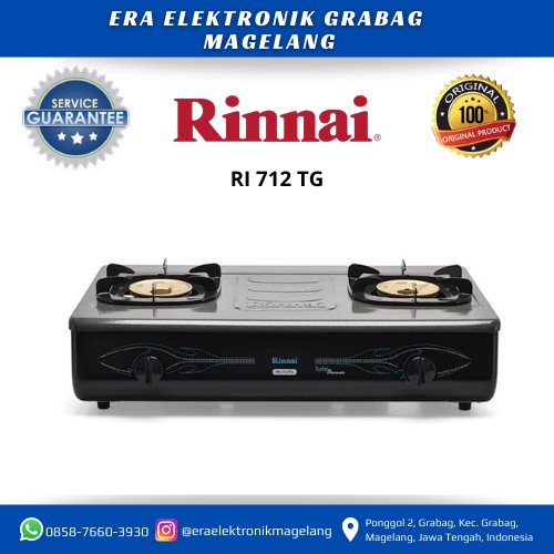 Rinnai Kompor Gas 2 Tungku Ri 712 Tg Shopee Indonesia