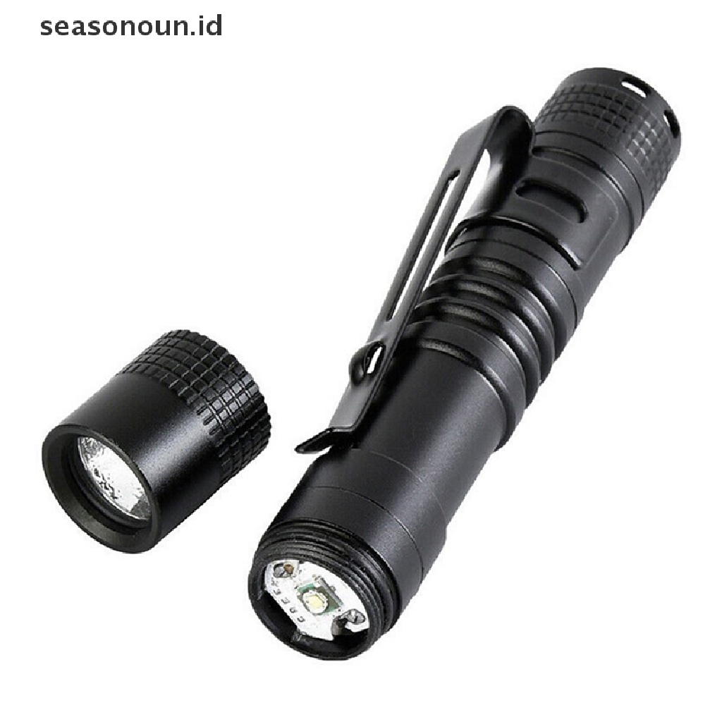 (seasonoun) Xpe-r3 Lampu Senter LED Mini Bentuk Pulpen Untuk Camping Outdoor