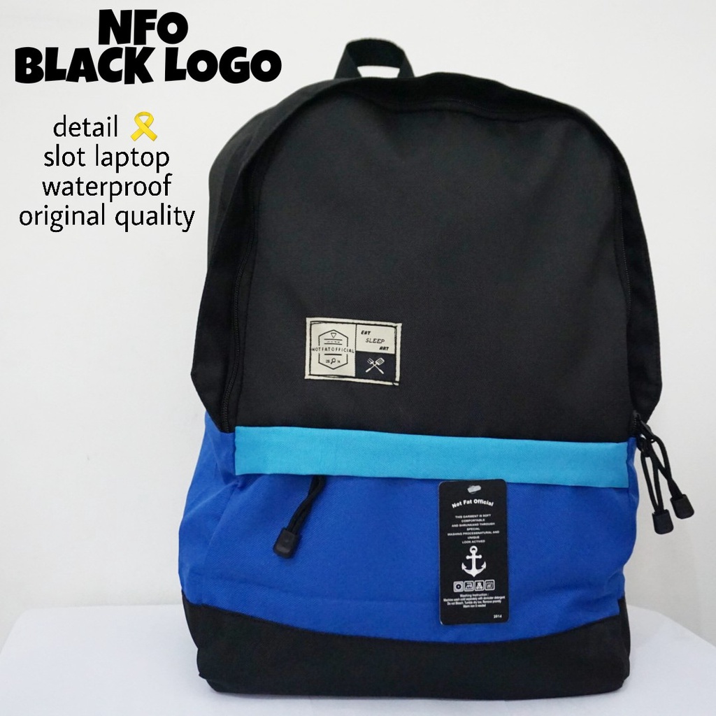 Tas Sekolah Backpack NFO Versatile Series-Black Logo