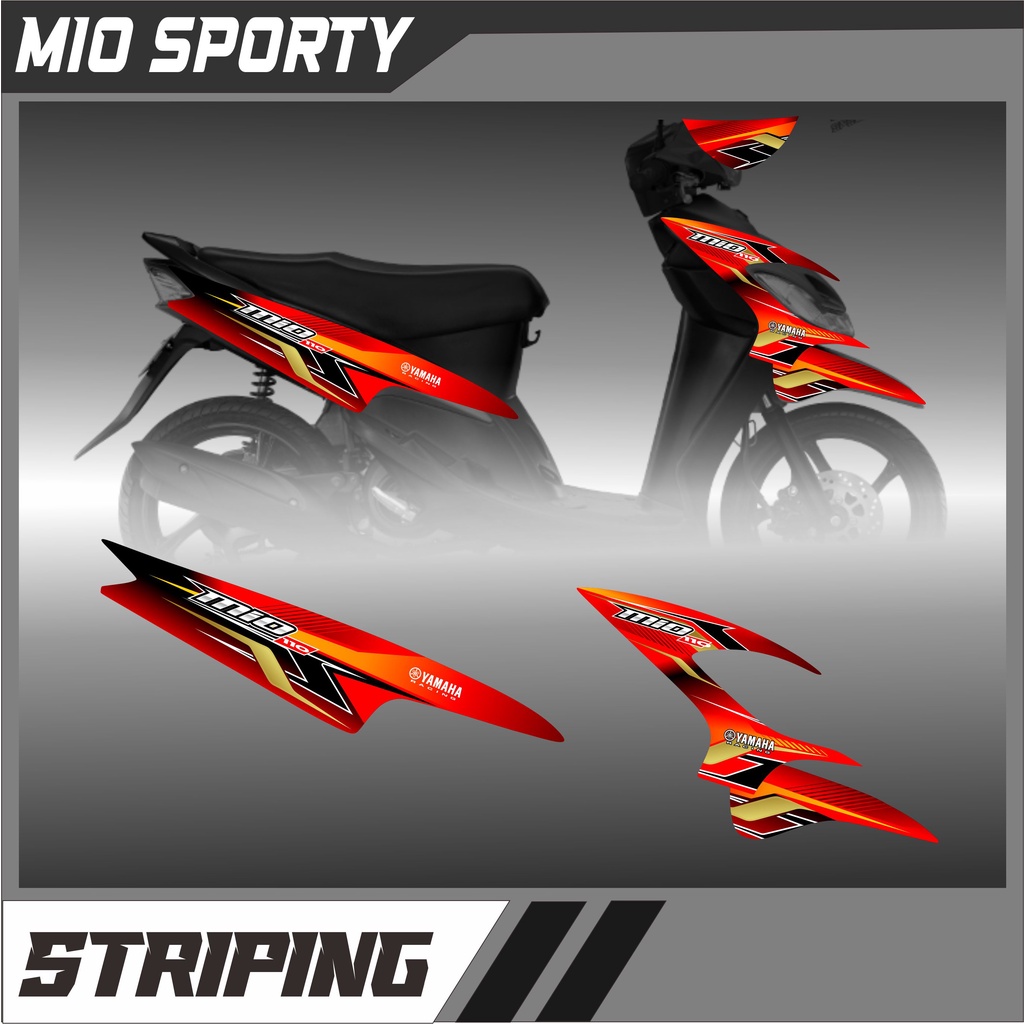 STRIPING YAMAHA MIO SPORTY VARIASI RACING