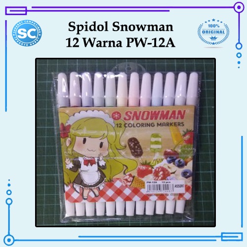 

Spidol Snowman 12 Warna PW-12A