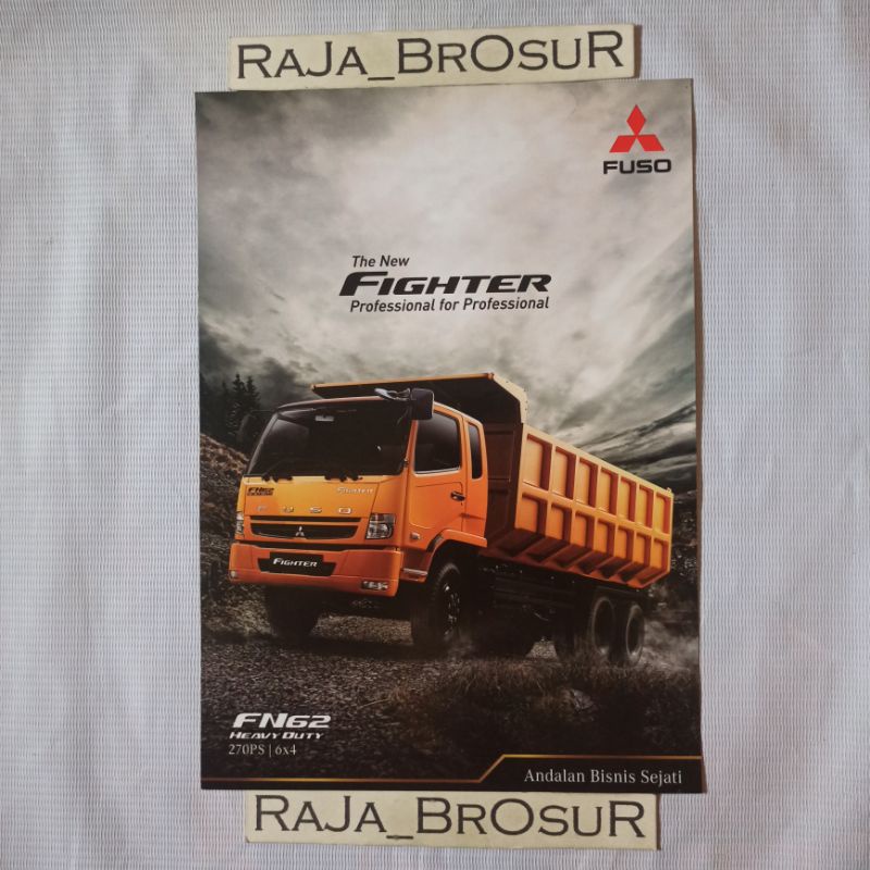 Jual Poster Brosur Flyer Mitsubishi Fuso The New Fighter Dump Truck