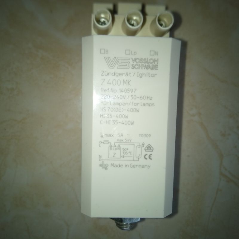 ignitor vossloh schwabe Z400