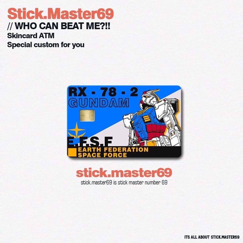 

GUNDAM / E.F.S.F. / ZEON (SKIN/STICKER kartu ATM)