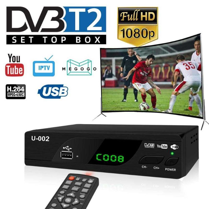 REMOT DIGITAL SET TOP BOX T2 U001/U002 DAN RUSIA