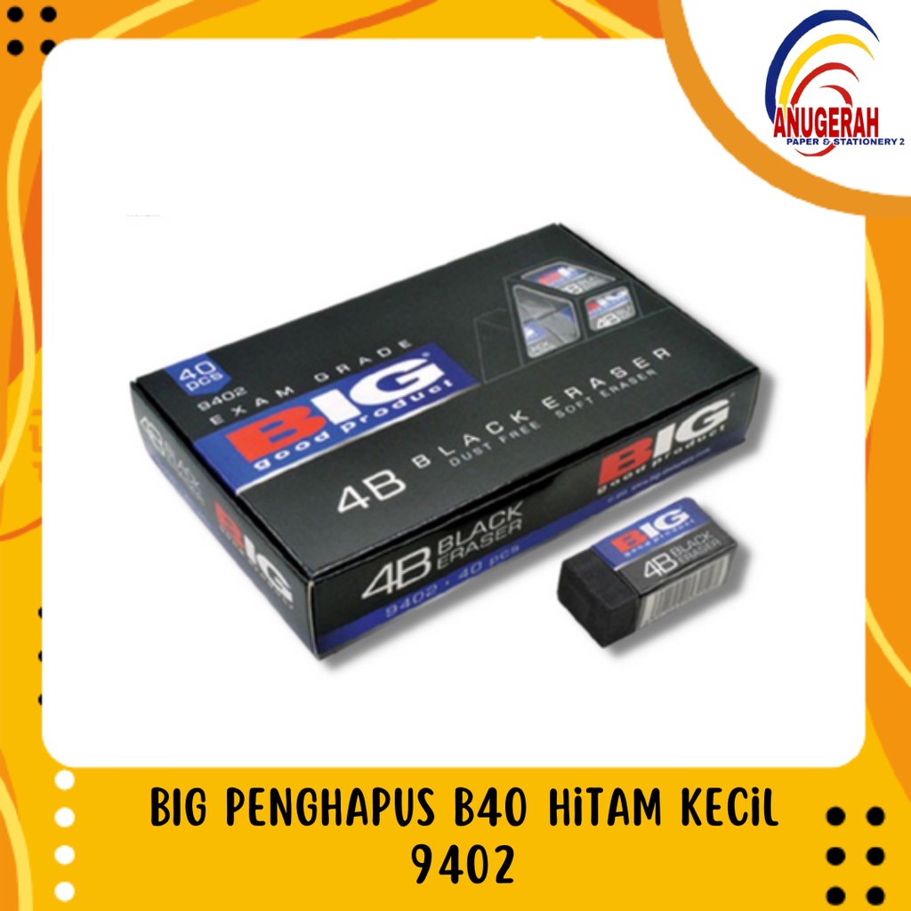 

BIG Penghapus B40 Hitam Kecil 9402 (PCS)