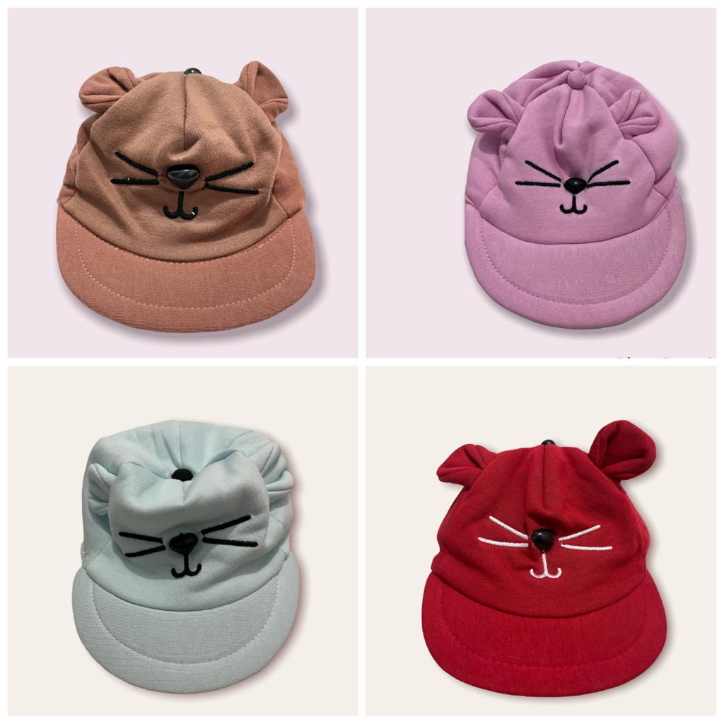 TOPI ANAK KARAKTER KUCING/TOPI POLO ANAK/TOPI ANAK LUCU