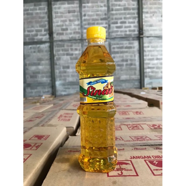 

minyak goreng 600ml kemasan botol sinai lavenia 12pcs