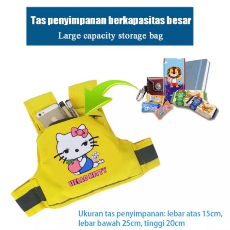 SABUK PENGAMAN MOTOR + TAS / SABUK MOTOR ANAK / SABUK BONCENGAN ANAK / SABUK BERKENDARA UNTUK ANAK