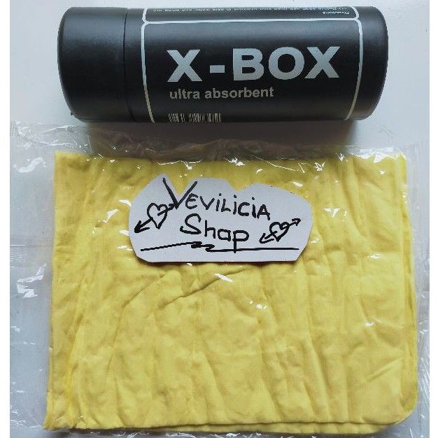 LAP KANEBO/LAP CHAMOIS X-BOX ORIGINAL ASLI SERAT TEBAL 43X32MM