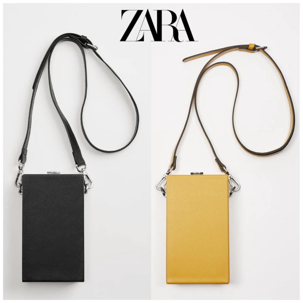 Tas Zara Pria Mini Rigid Rectangular Crossbody Bag Original Selempang Cowok