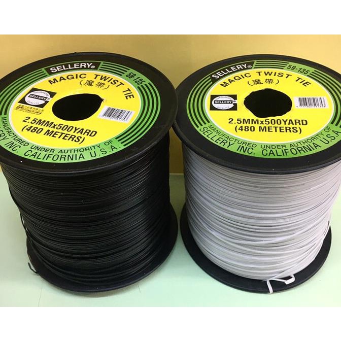 

Pengikat Kabel / Magic Twist Tie Hitam 480 Meter SELLERY USA ORIGINAL arttec93 Juara