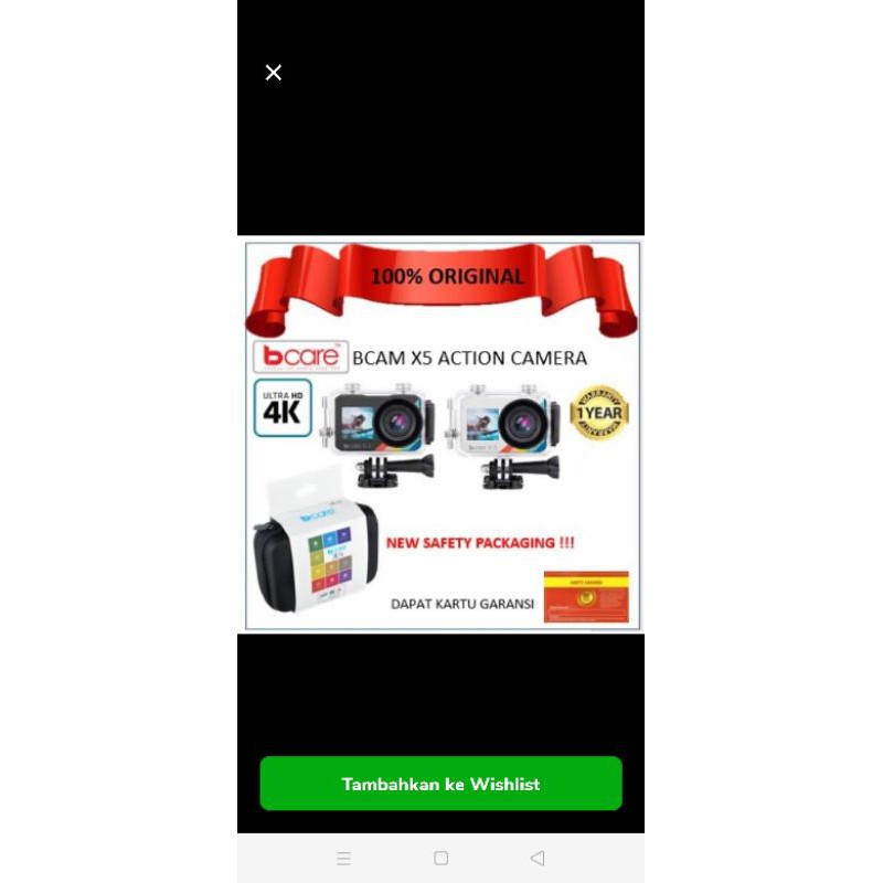 Action Camera Bcare X5 Touch Dual Screen WiFi Ultra Hd 4 K 16mp-2