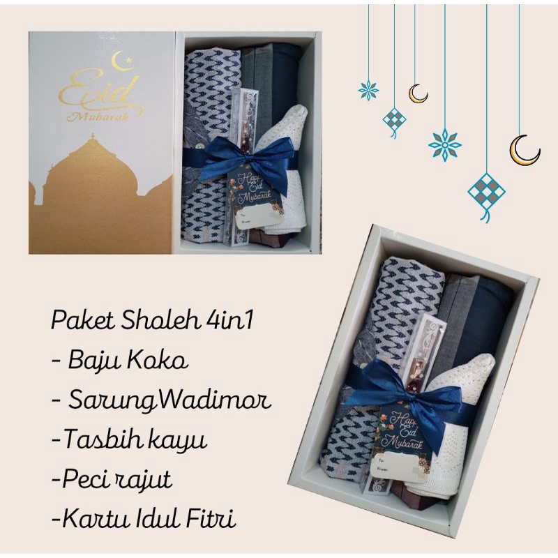 Hampers Ramadhan & Idul fitri / Hampers Lebaran / Perlengkapan alat sholat/ Baju koko dan Sarung