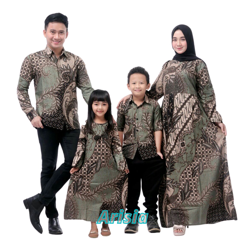 BISA PISAH Batik Couple Keluarga Sania ruffle ori ndoro jowi TERMURAH Motif SEKAR JAGAT - Baju Batik Couple Keluarga - Satu Set Batik Keluarga Terlengkap - Sarimbit Couple Keluarga Batik Keluarga