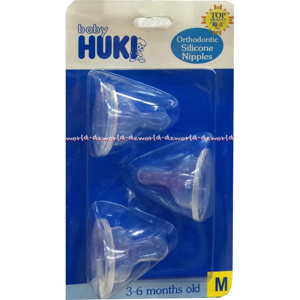 Dot Orthodontic Silicone Nipple HUKI Dot Botol Susu isi 3